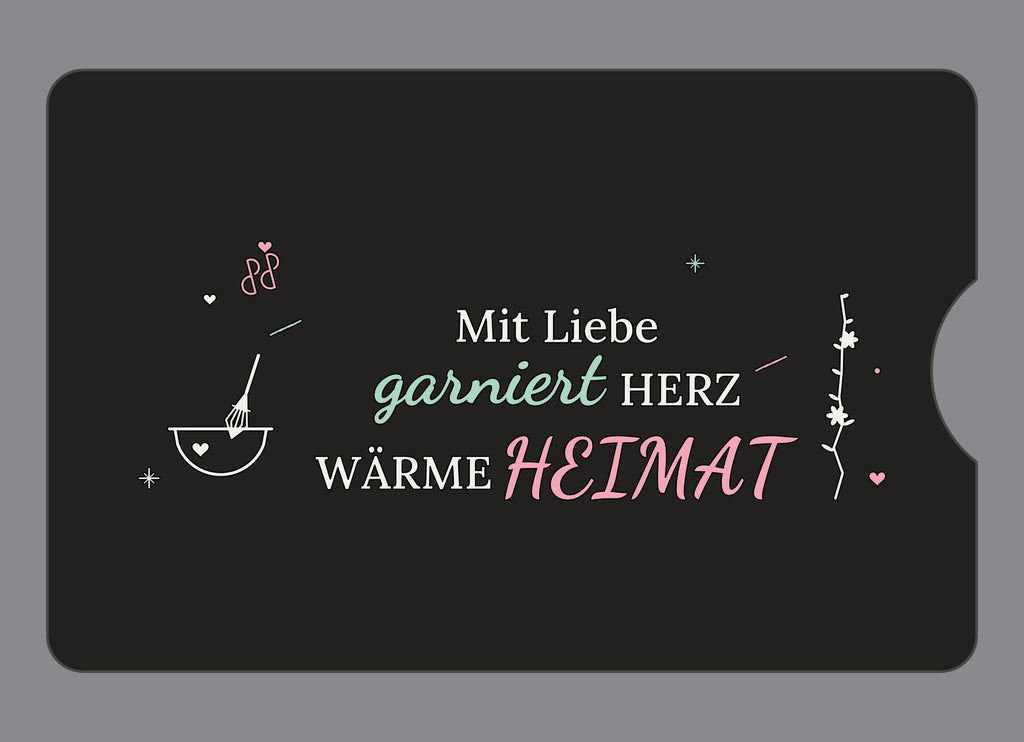 Display-Abdeckung passend für Thermomix TM6 – Mit Liebe garniert | mehrfarbig, Wunschfarbe möglich