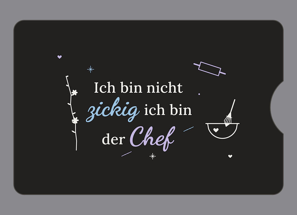Display-Abdeckung passend für Thermomix TM6 – Ich bin nicht zickig ich bin der Chef | mehrfarbig, Wunschfarbe möglich