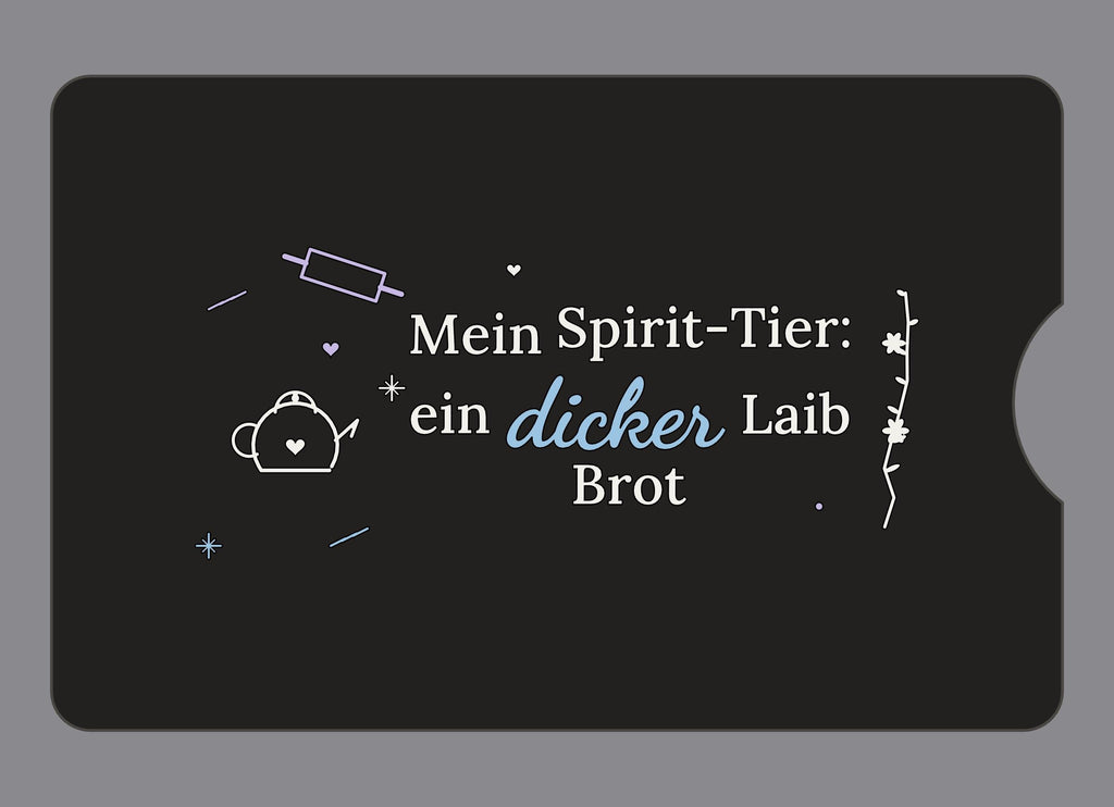 Display-Abdeckung passend für Thermomix TM6 – Mein Spirit-Tier: ein dicker Laib Brot | mehrfarbig, Wunschfarbe möglich