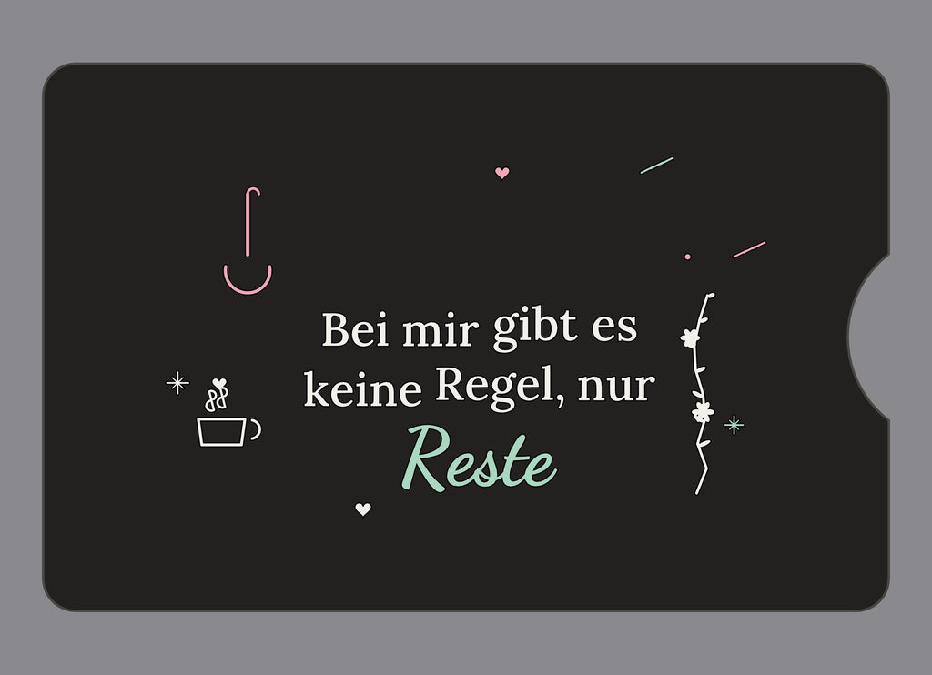 Display-Abdeckung passend für Thermomix TM6 – Bei mir gibt es keine Regel, nur Reste | mehrfarbig, Wunschfarbe möglich