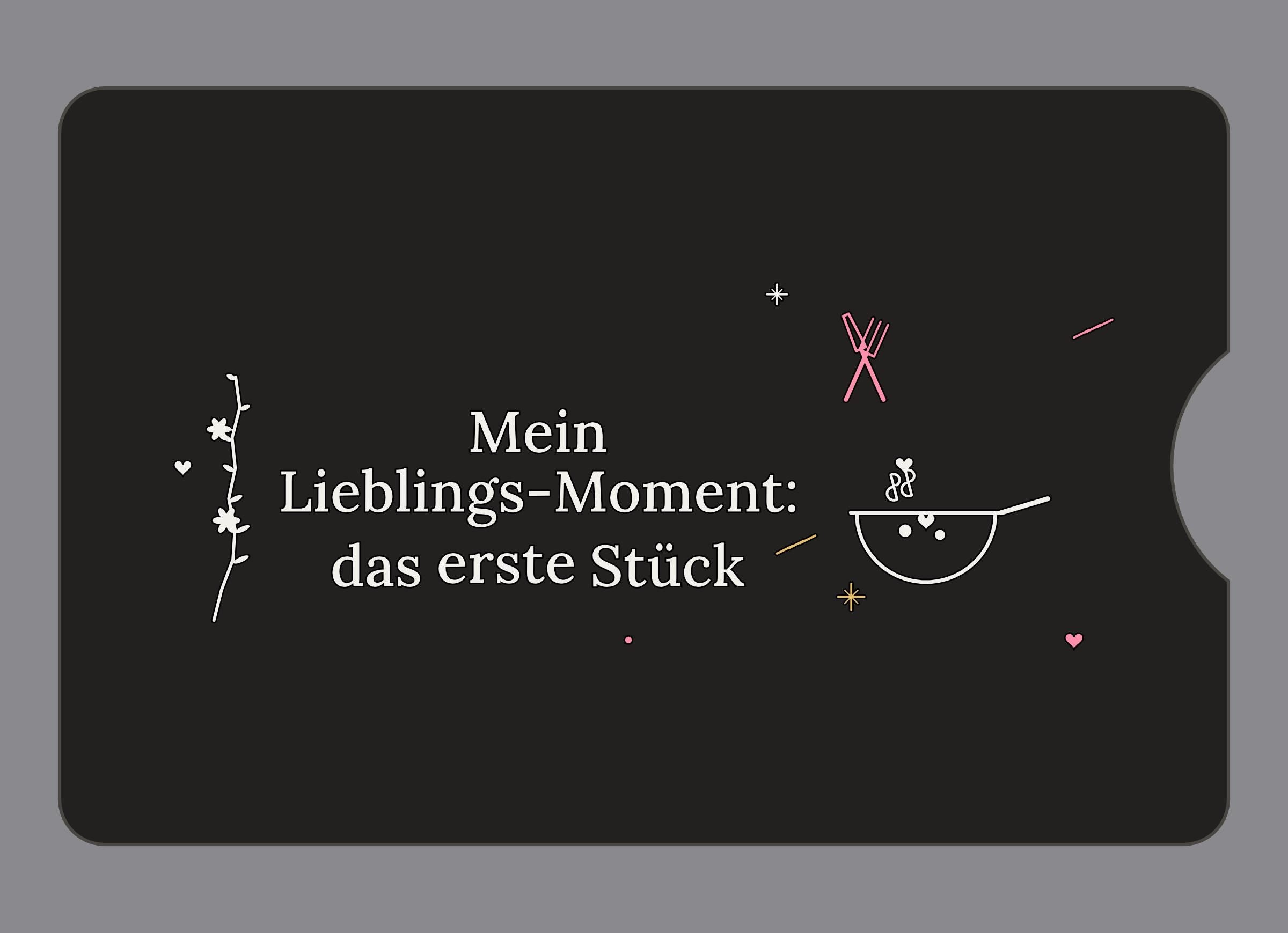 Display-Abdeckung passend für Thermomix TM6 – Mein Lieblings-Moment: das erste Stück | mehrfarbig, Wunschfarbe möglich