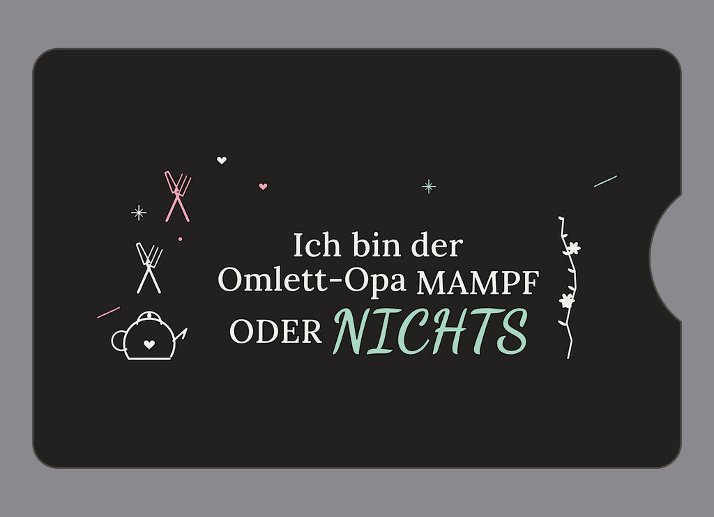Display-Abdeckung passend für Thermomix TM6 – Ich bin der Omlett-Opa | mehrfarbig, Wunschfarbe möglich