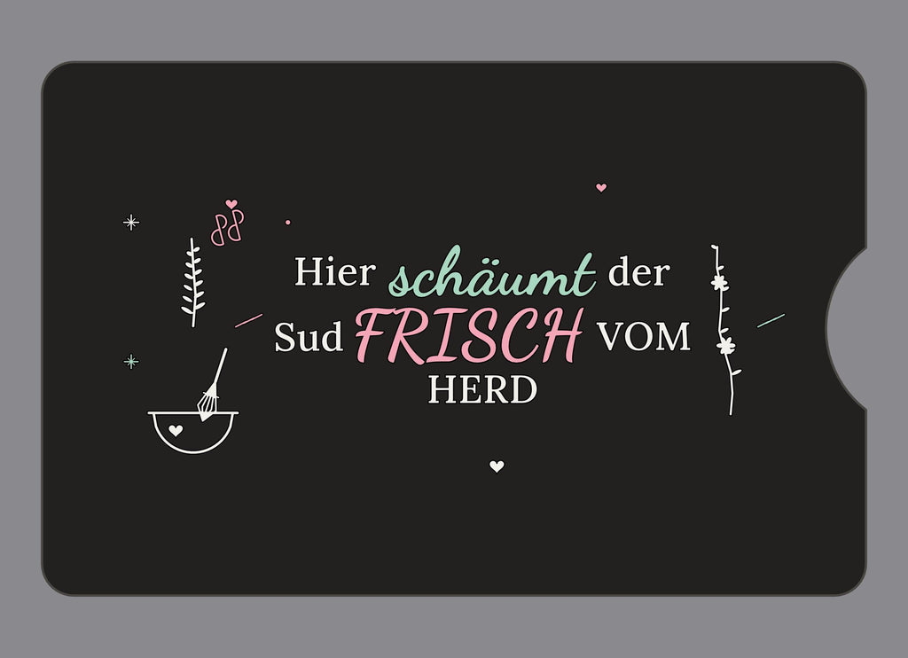 Display-Abdeckung passend für Thermomix TM6 – Hier schäumt der Sud | mehrfarbig, Wunschfarbe möglich