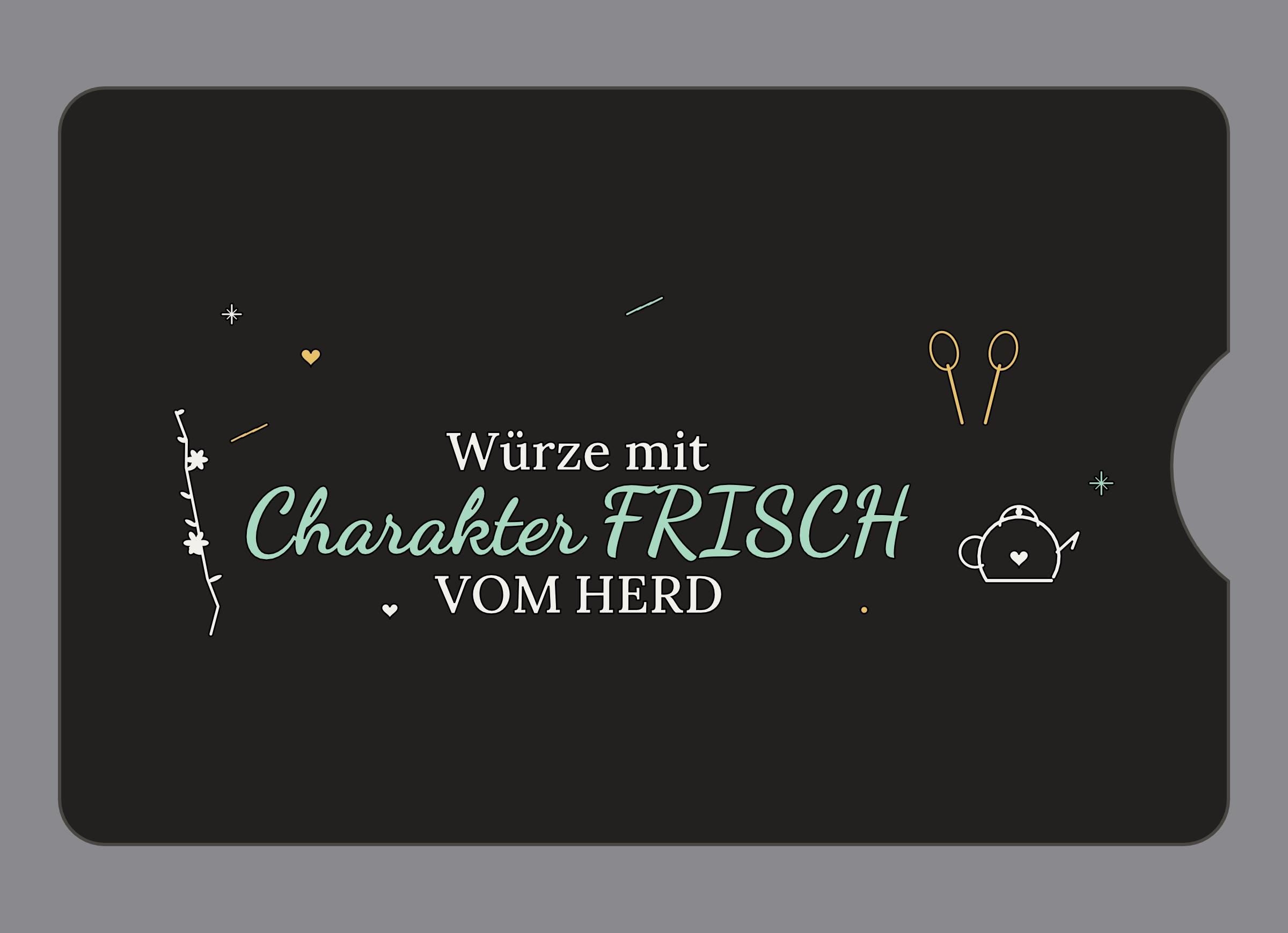 Display-Abdeckung passend für Thermomix TM6 – Würze mit Charakter | mehrfarbig, Wunschfarbe möglich