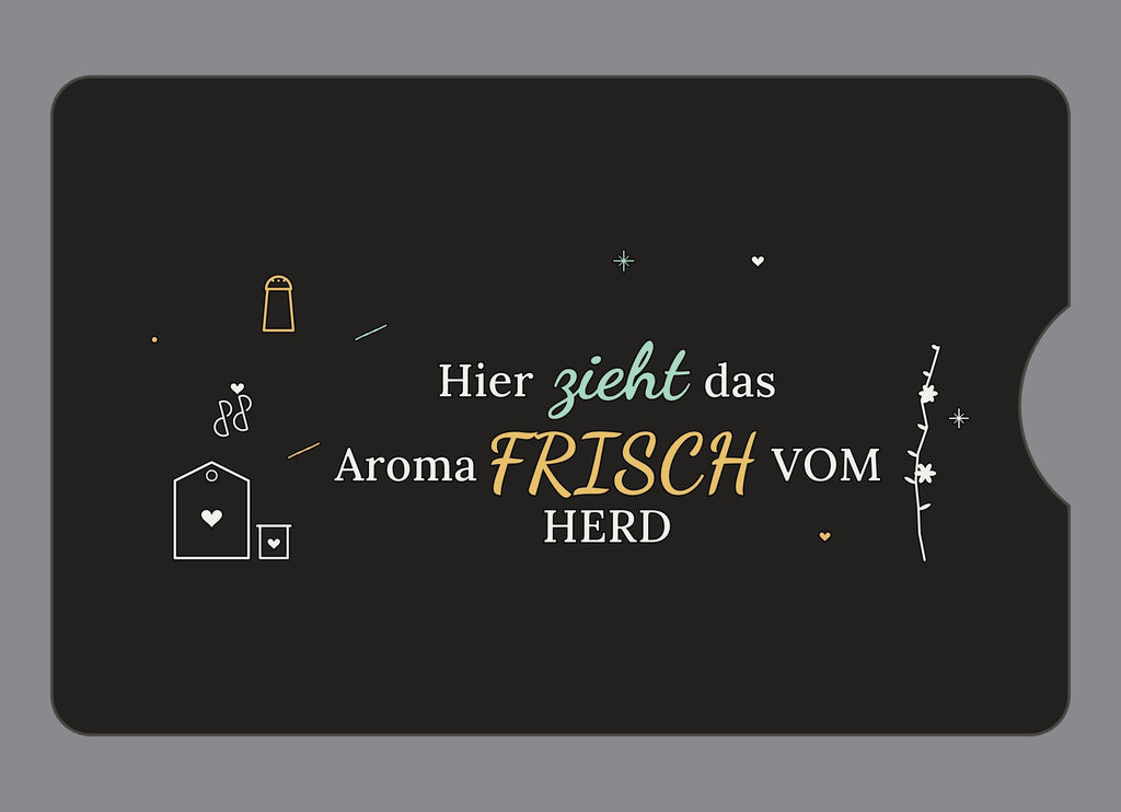 Display-Abdeckung passend für Thermomix TM6 – Hier zieht das Aroma | mehrfarbig, Wunschfarbe möglich