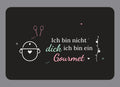 Display-Abdeckung passend für Thermomix TM7 – Ich bin nicht dick, ich bin ein Gourmet | mehrfarbig, Wunschfarbe möglich