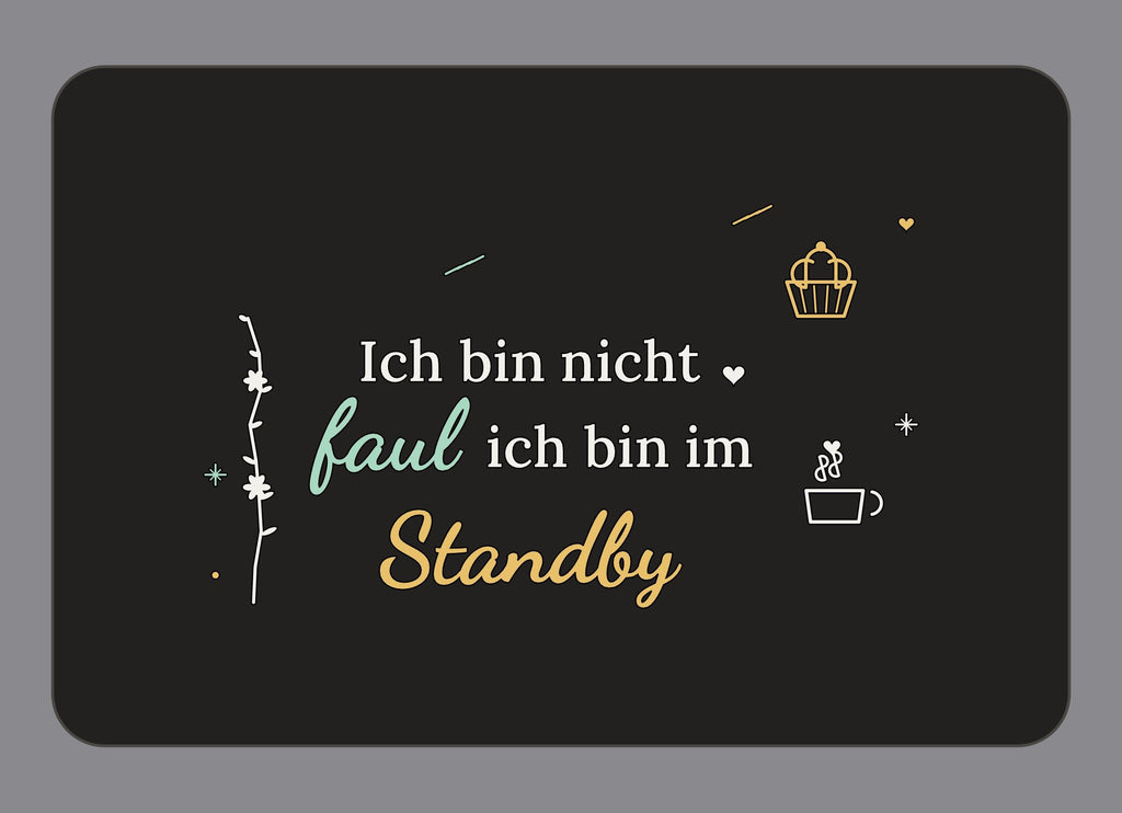 Display-Abdeckung passend für Thermomix TM7 – Ich bin nicht faul ich bin im Standby | mehrfarbig, Wunschfarbe möglich