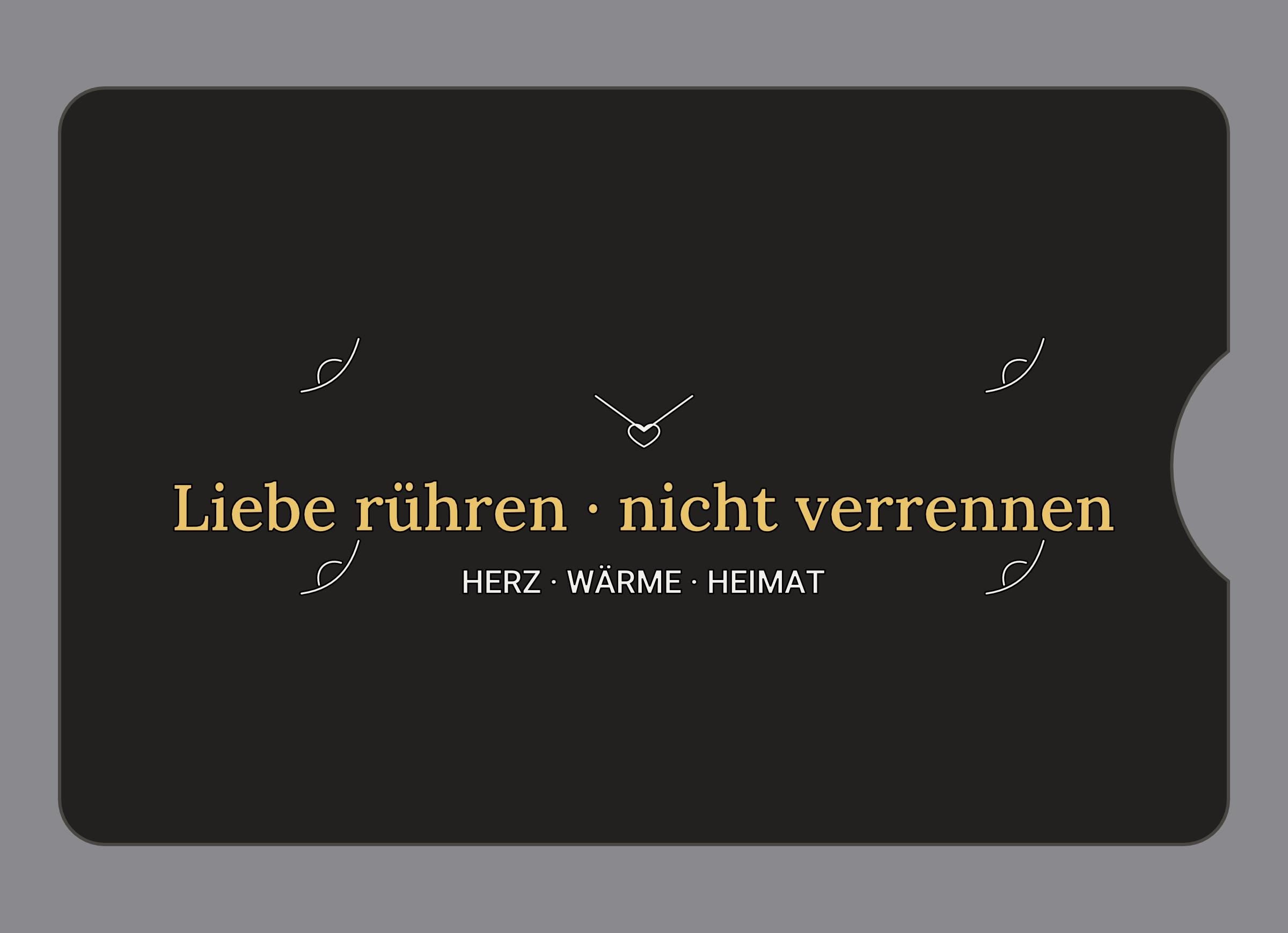 Display-Abdeckung passend für Thermomix TM6 – Liebe rühren · nicht verrennen | mehrfarbig, Wunschfarbe möglich