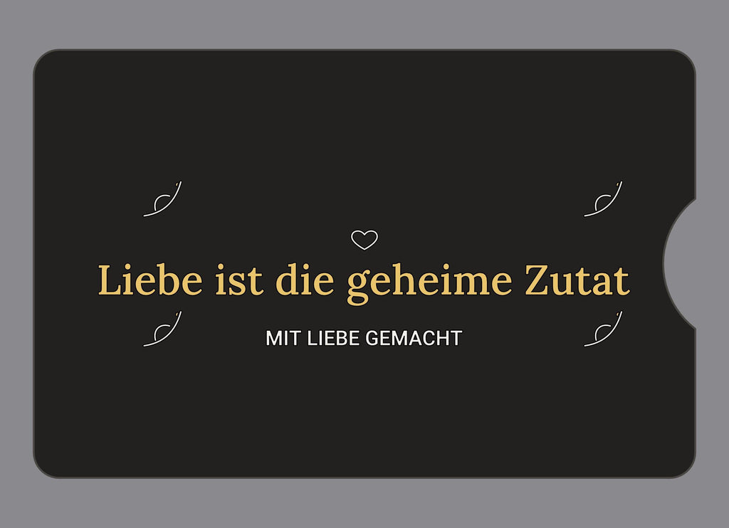 Display-Abdeckung passend für Thermomix TM6 – Liebe ist die geheime Zutat | mehrfarbig, Wunschfarbe möglich