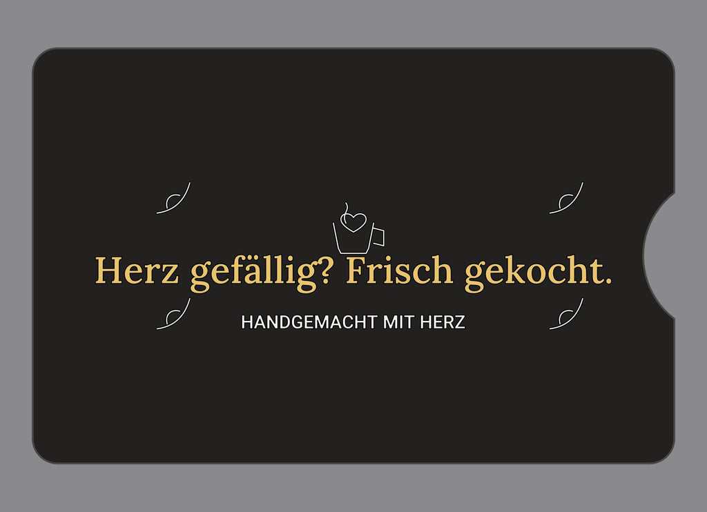 Display-Abdeckung passend für Thermomix TM6 – Herz gefällig? Frisch gekocht. | mehrfarbig, Wunschfarbe möglich