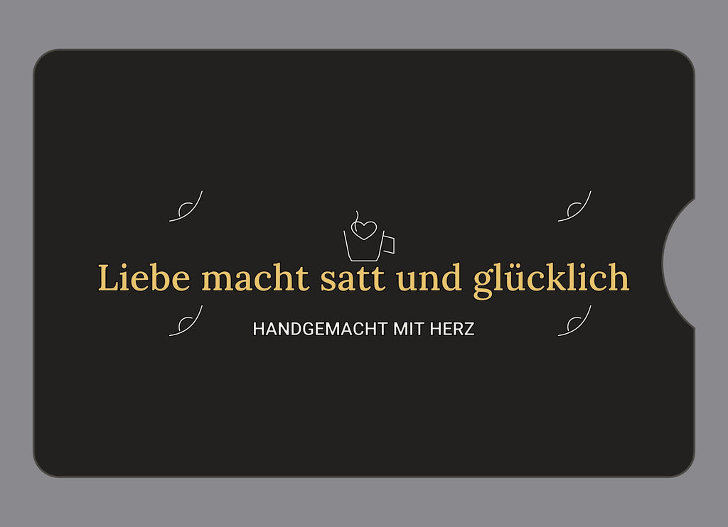 Display-Abdeckung passend für Thermomix TM6 – Liebe macht satt und glücklich | mehrfarbig, Wunschfarbe möglich