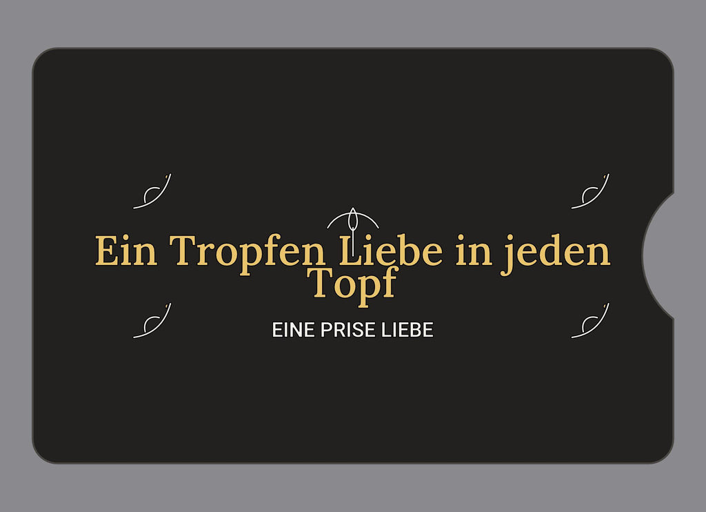 Display-Abdeckung passend für Thermomix TM6 – Ein Tropfen Liebe in jeden Topf | mehrfarbig, Wunschfarbe möglich