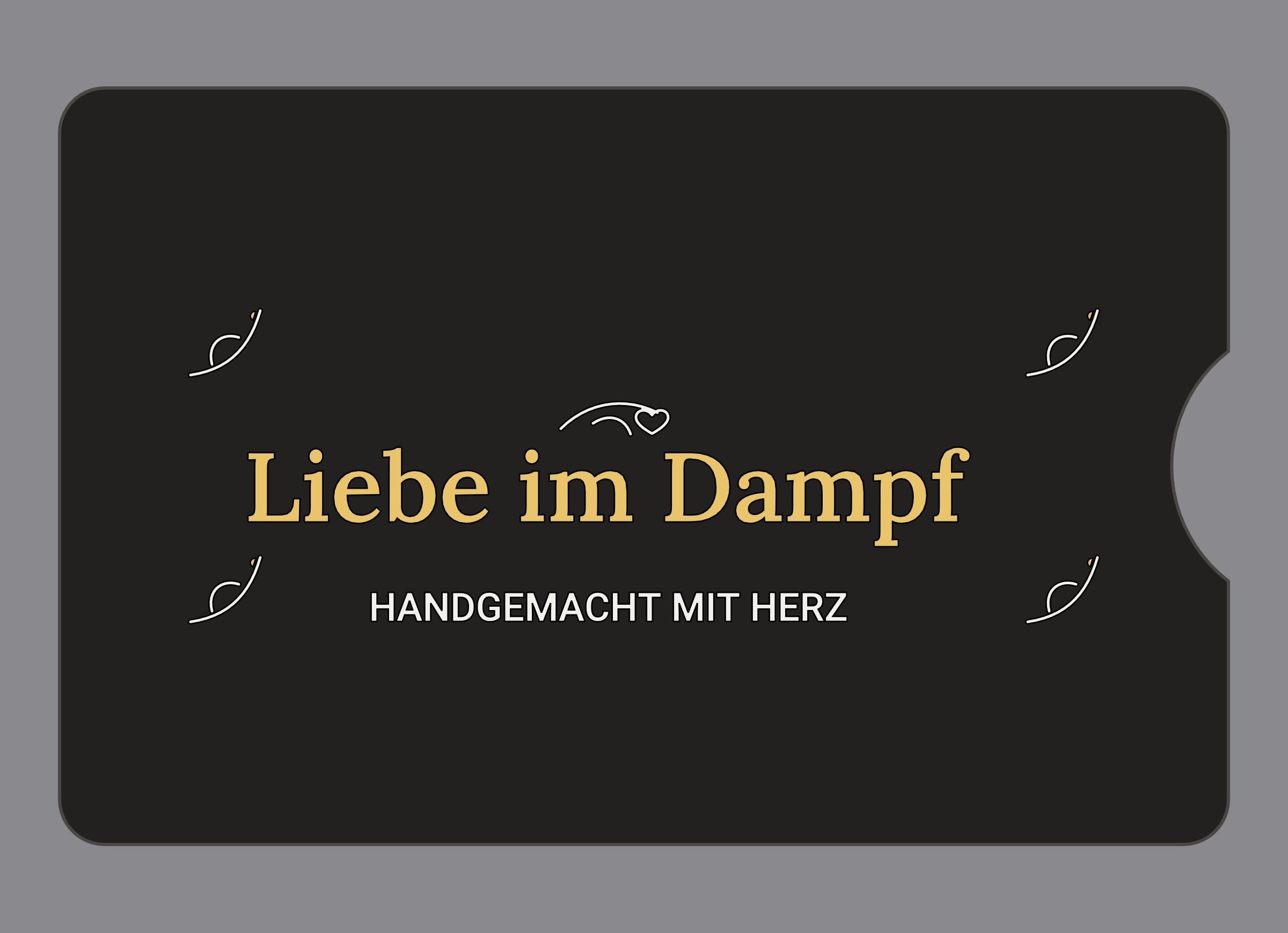 Display-Abdeckung passend für Thermomix TM6 – Liebe im Dampf | mehrfarbig, Wunschfarbe möglich