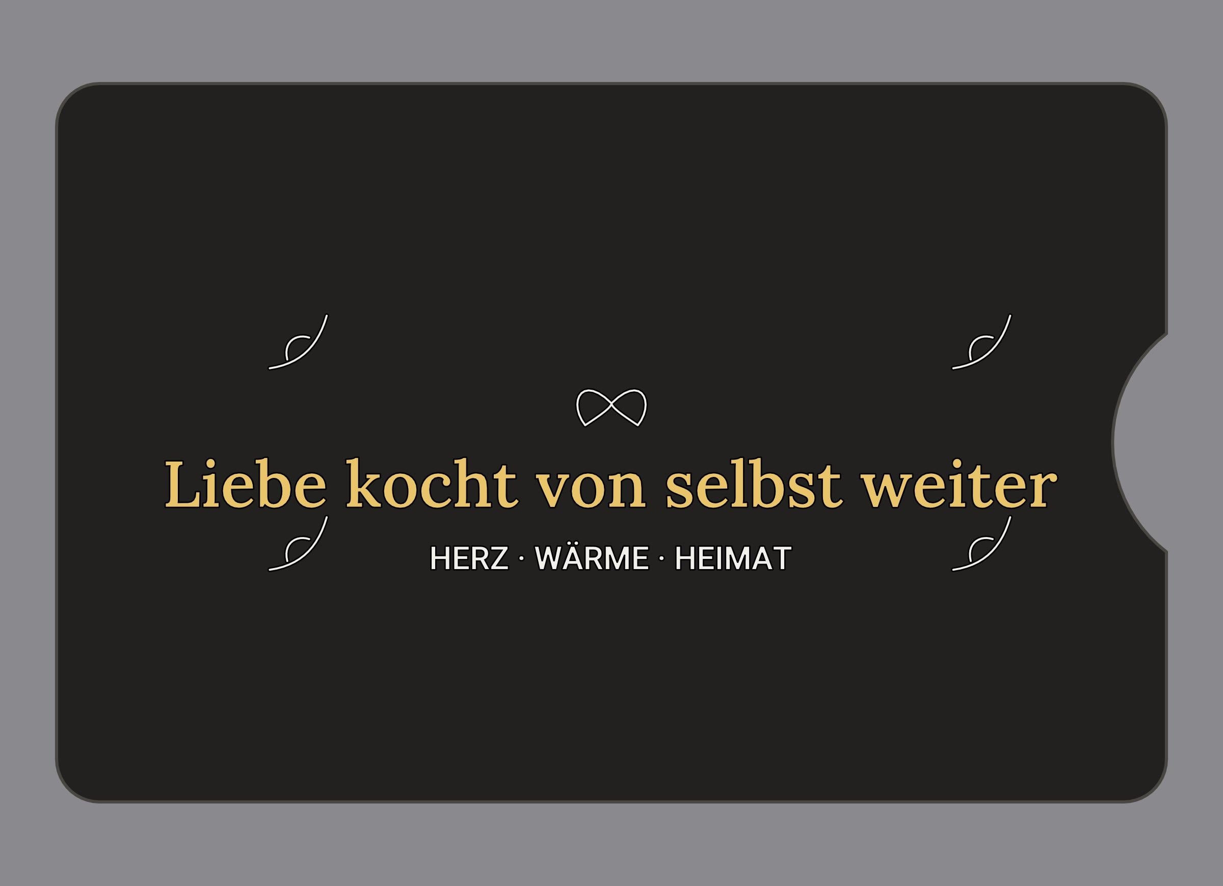 Display-Abdeckung passend für Thermomix TM6 – Liebe kocht von selbst weiter | mehrfarbig, Wunschfarbe möglich