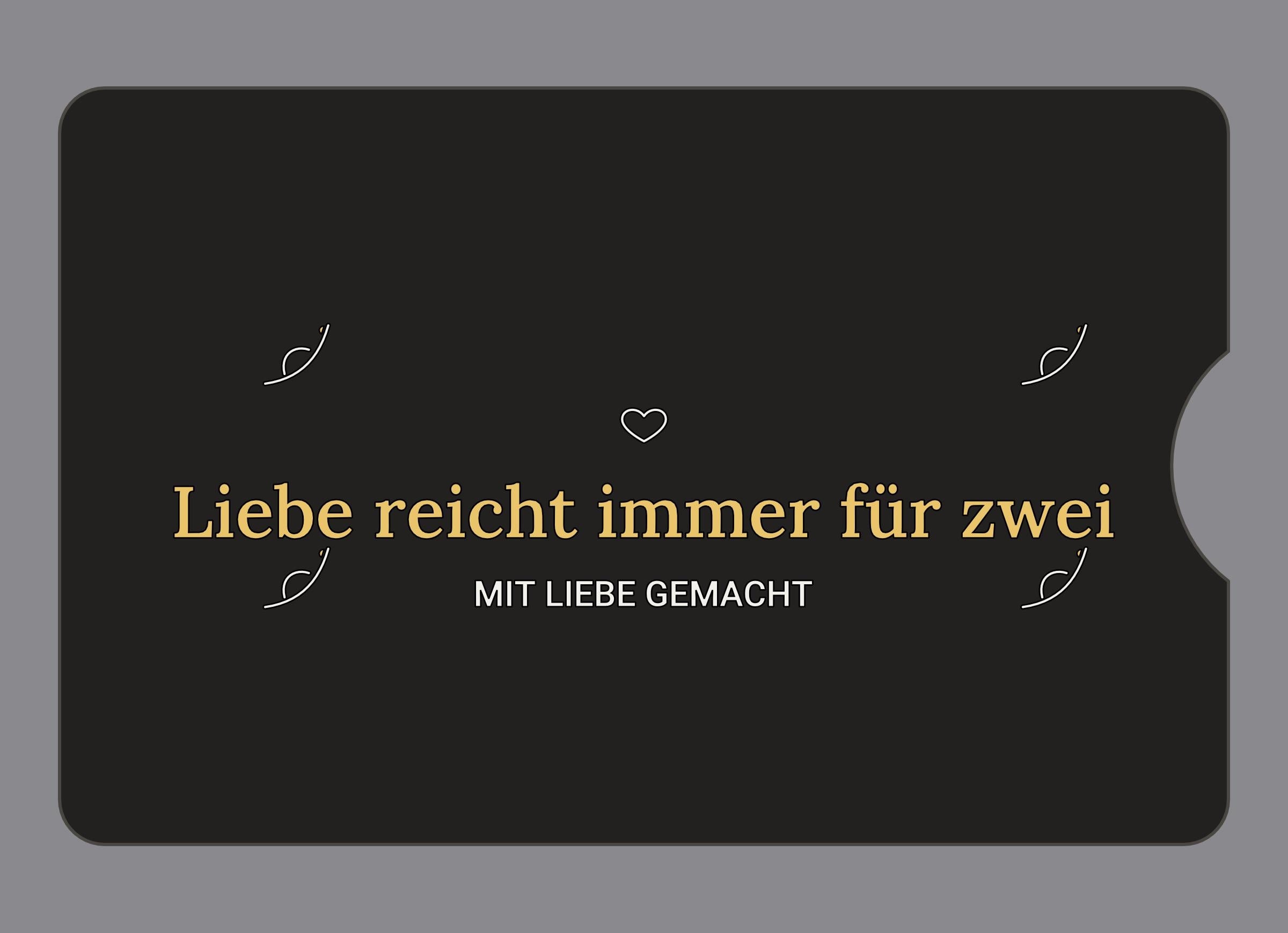 Display-Abdeckung passend für Thermomix TM6 – Liebe reicht immer für zwei | mehrfarbig, Wunschfarbe möglich