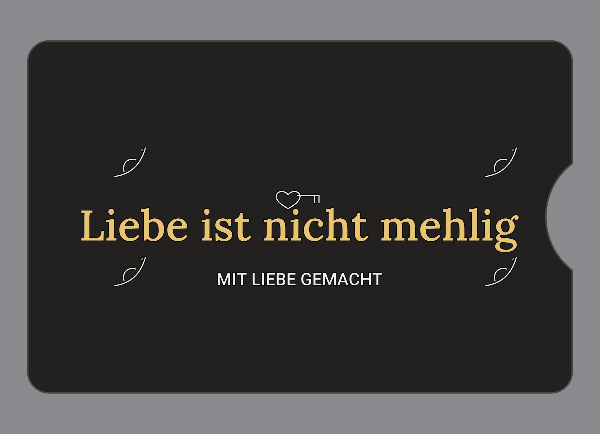 Display-Abdeckung passend für Thermomix TM6 – Liebe ist nicht mehlig | mehrfarbig, Wunschfarbe möglich