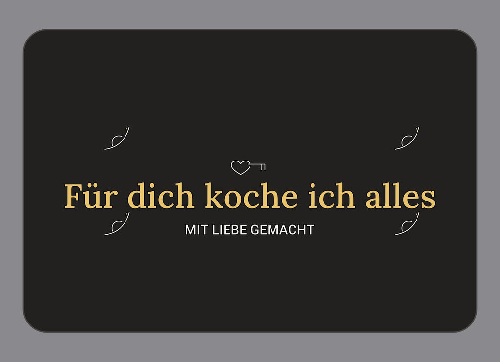 Display-Abdeckung passend für Thermomix TM7 – Für dich koche ich alles | mehrfarbig, Wunschfarbe möglich
