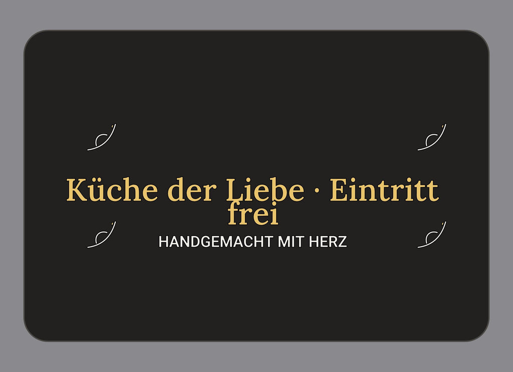 Display-Abdeckung passend für Thermomix TM7 – Küche der Liebe · Eintritt frei | mehrfarbig, Wunschfarbe möglich