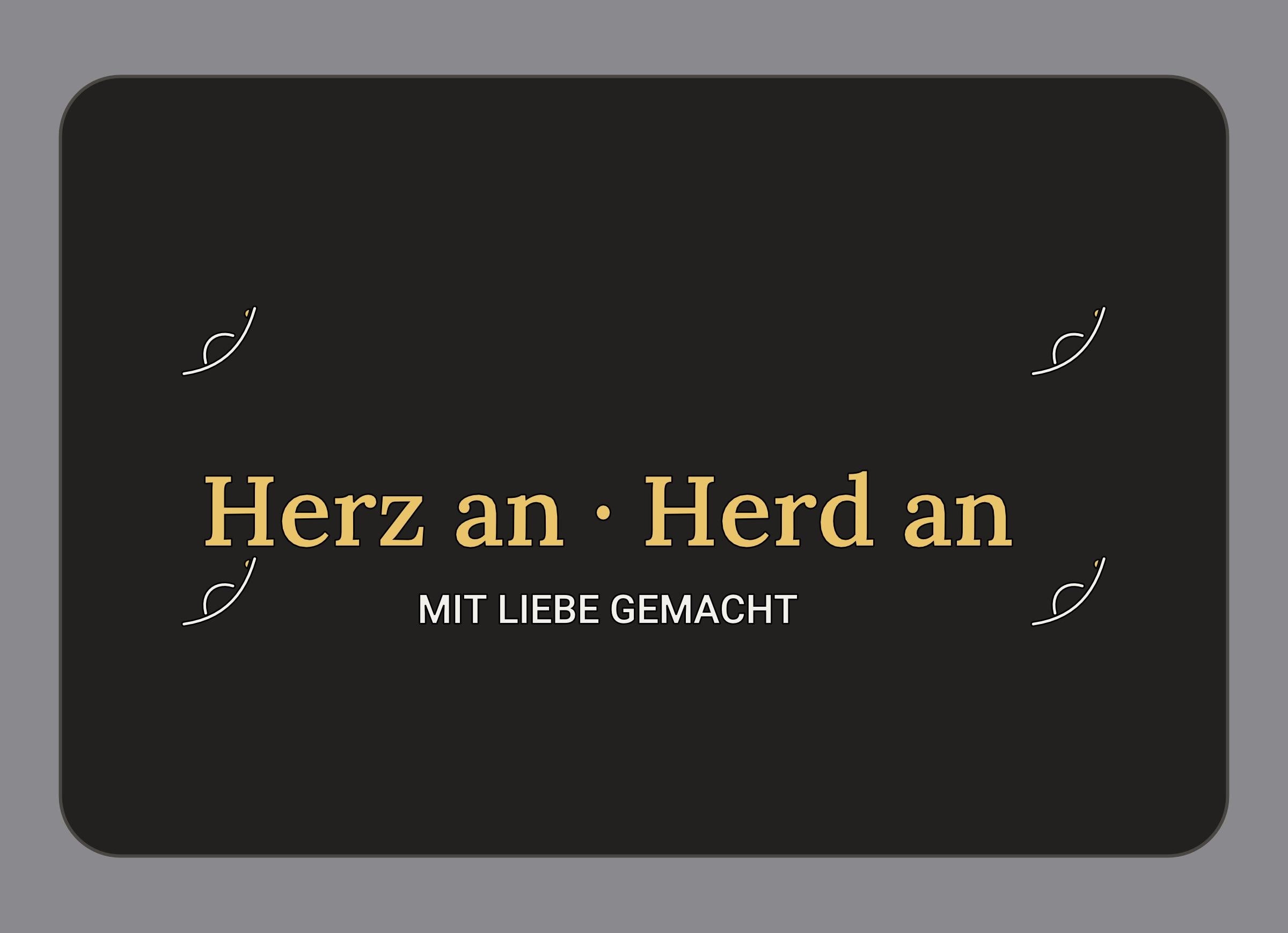Display-Abdeckung passend für Thermomix TM7 – Herz an · Herd an | mehrfarbig, Wunschfarbe möglich
