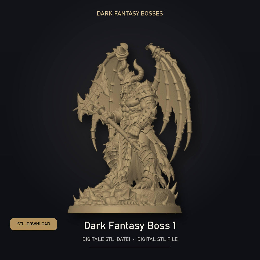 Dark Fantasy Boss 01 STL Datei | Gewerbelizenz für 3D Druck