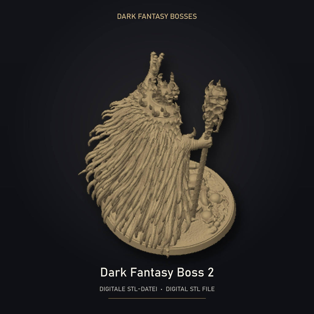 Dark Fantasy Boss 02 STL Datei | Private Lizenz für 3D Druck