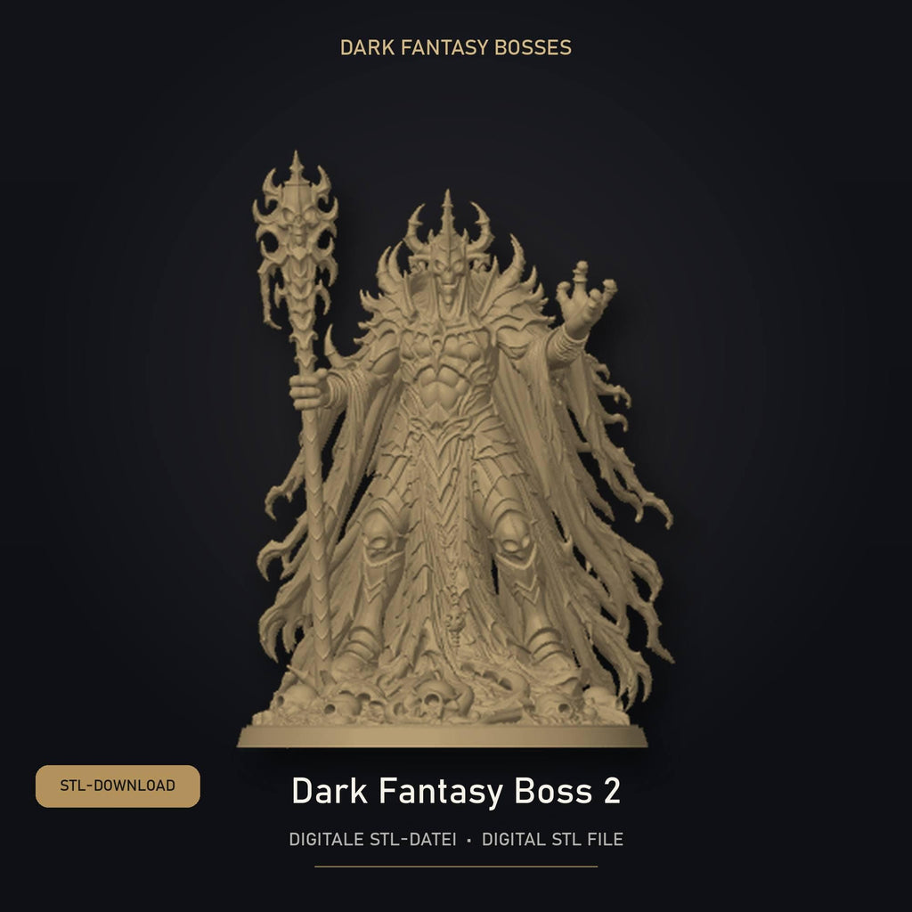 Dark Fantasy Boss 02 STL Datei | Private Lizenz für 3D Druck