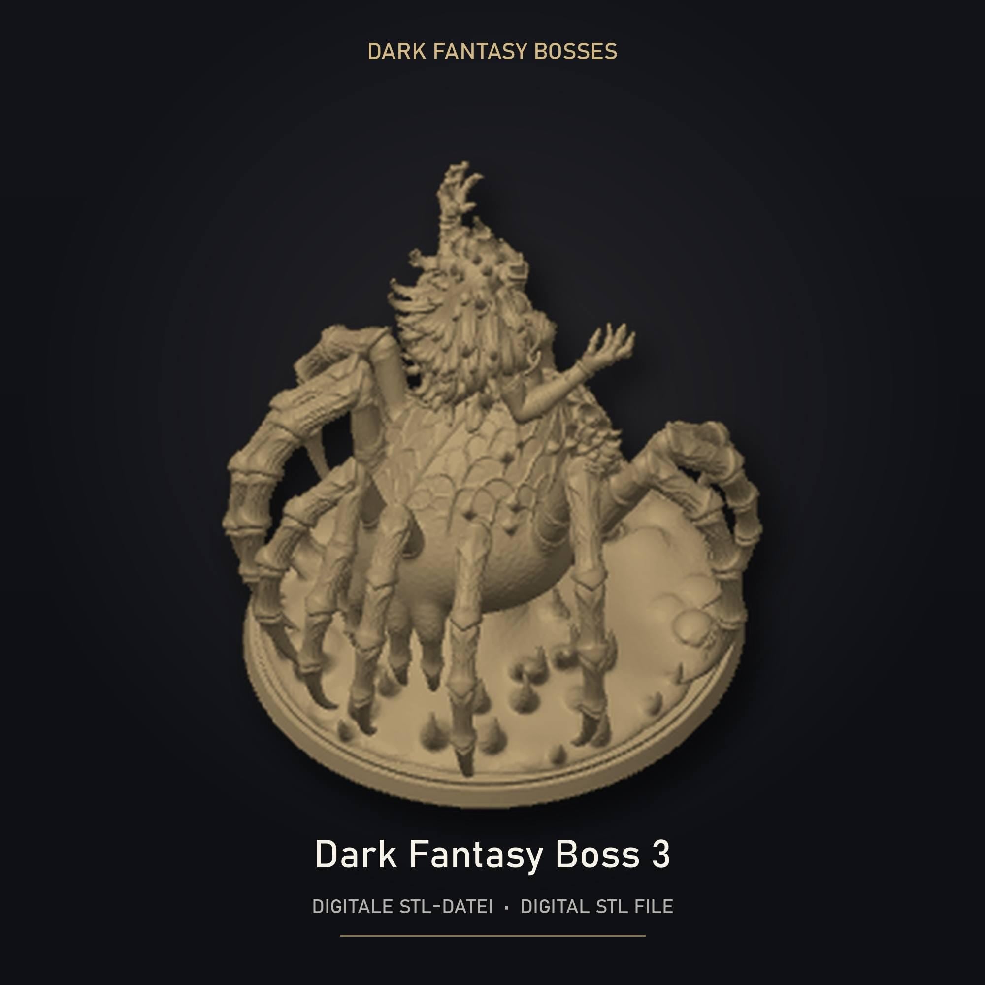 Dark Fantasy Boss 03 STL Datei | Private Lizenz für 3D Druck