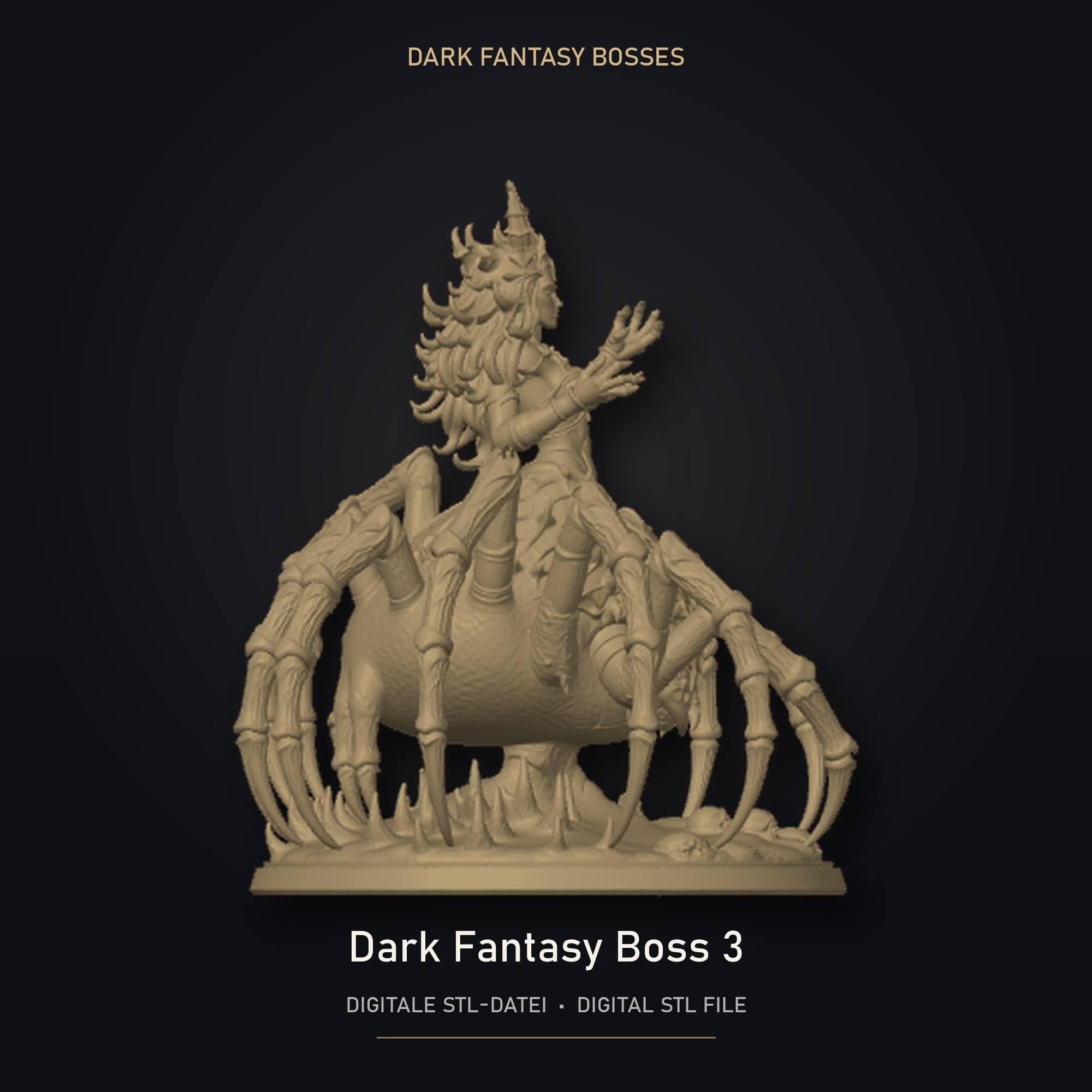 Dark Fantasy Boss 03 STL Datei | Private Lizenz für 3D Druck
