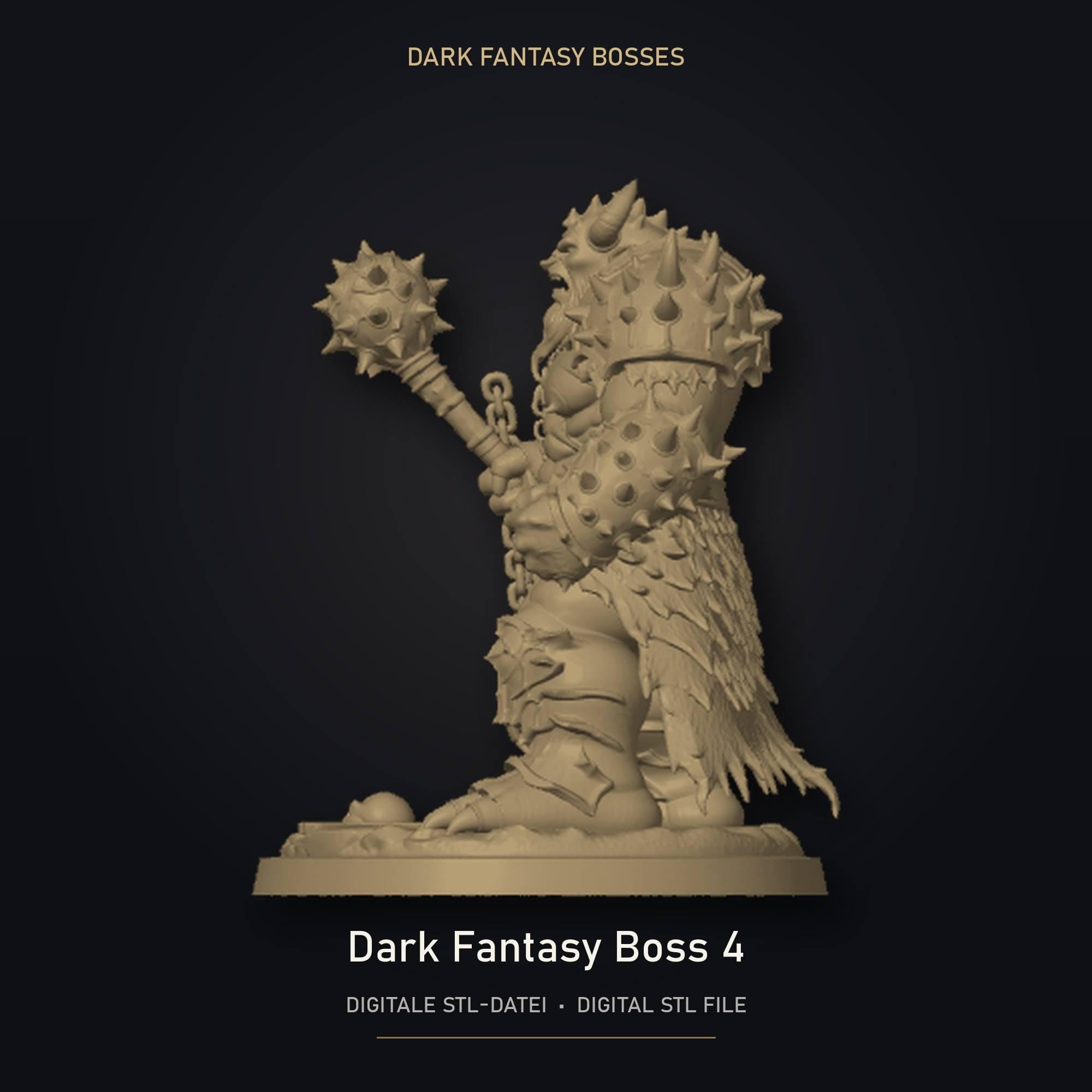 Dark Fantasy Boss 04 STL Datei | Private Lizenz für 3D Druck