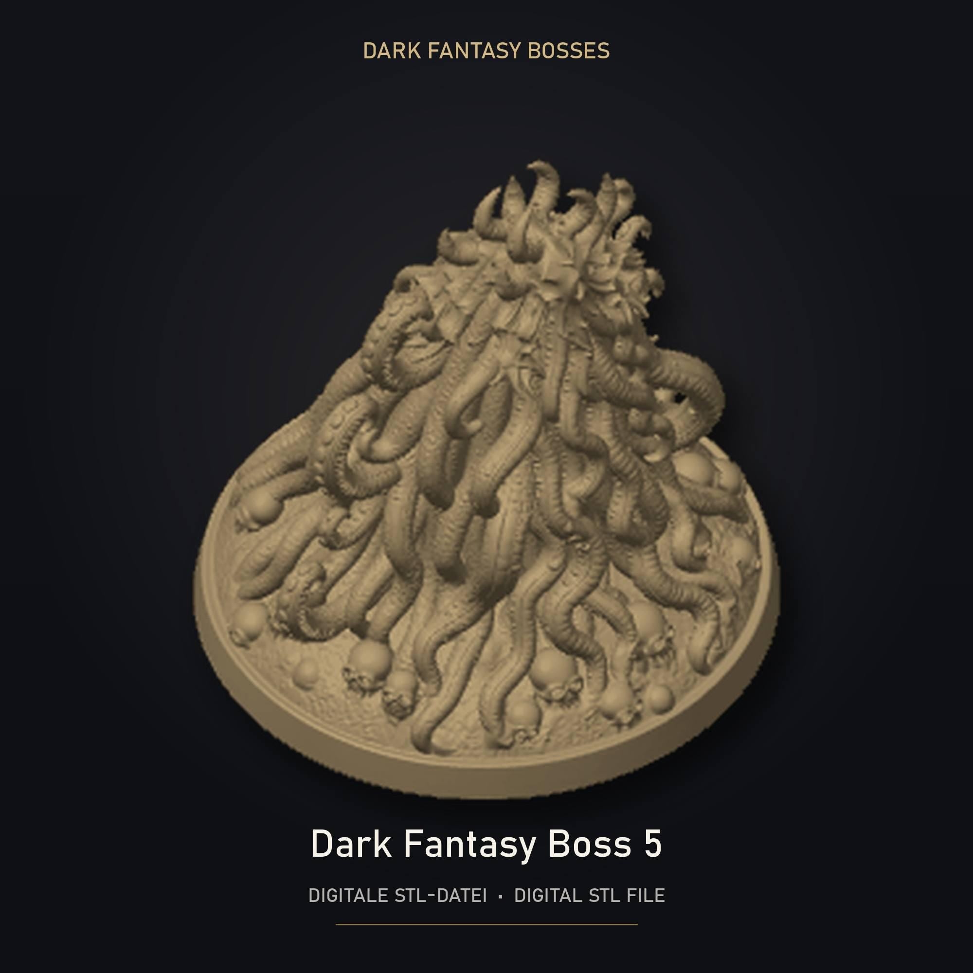 Dark Fantasy Boss 05 STL Datei | Private Lizenz für 3D Druck