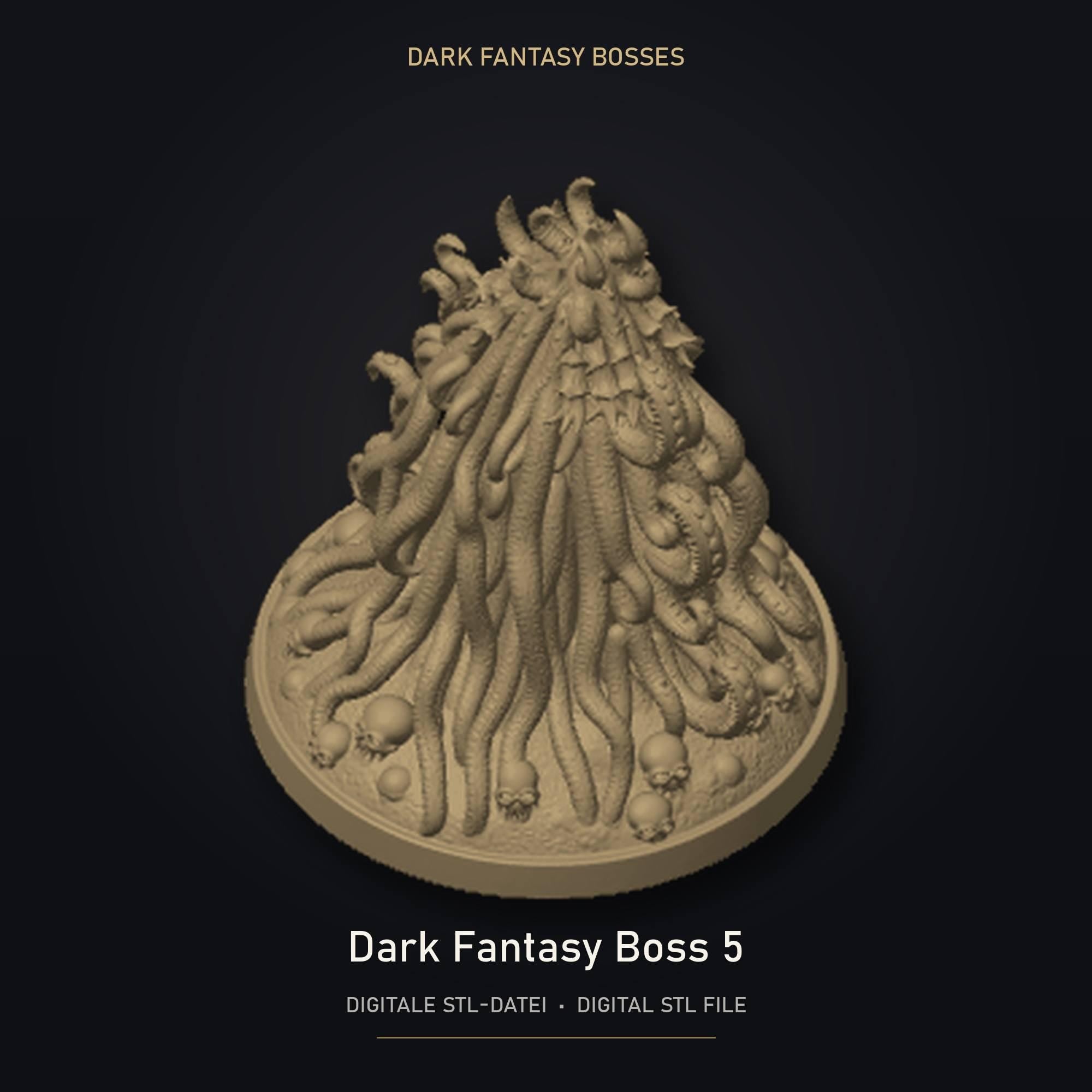 Dark Fantasy Boss 05 STL Datei | Private Lizenz für 3D Druck