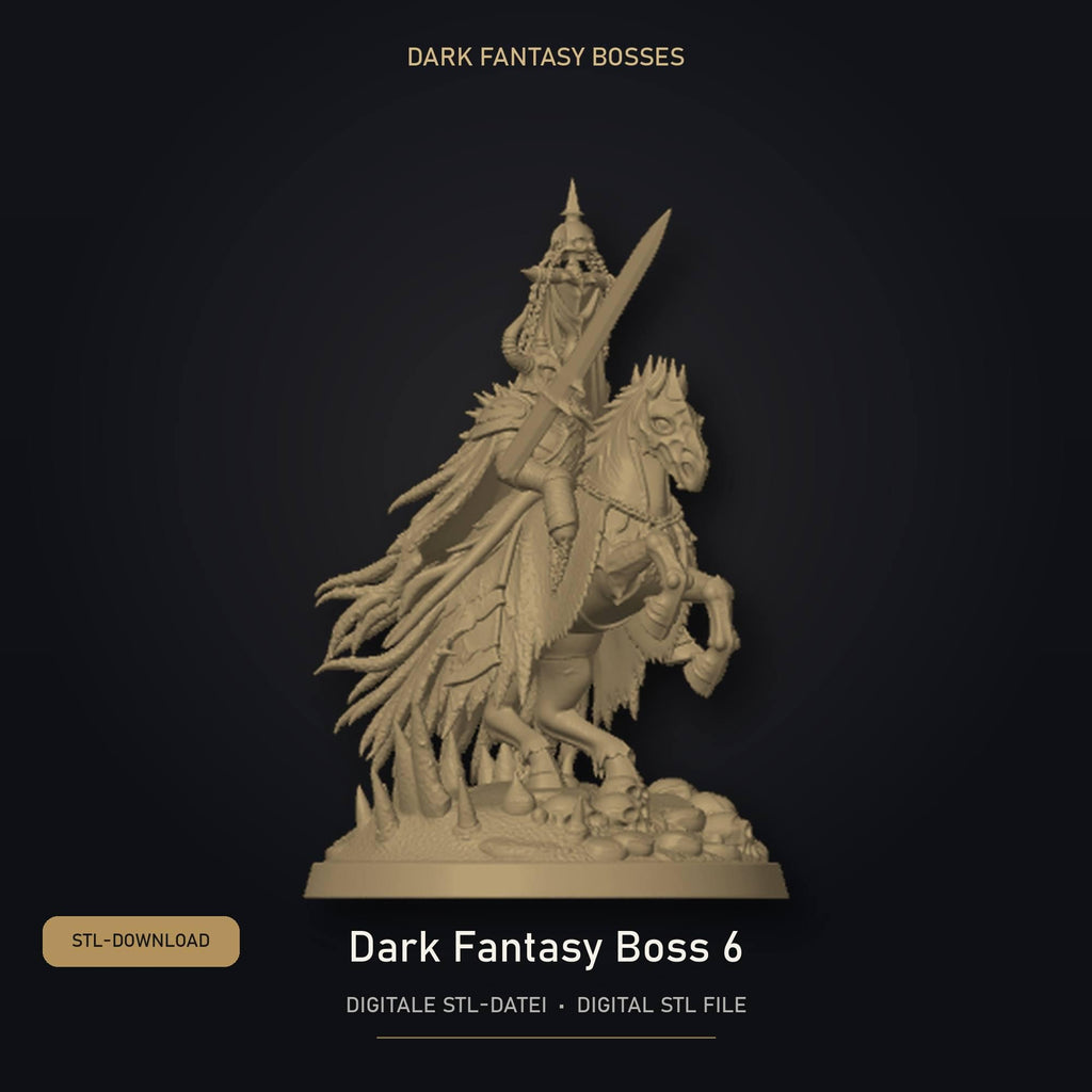 Dark Fantasy Boss 06 STL Datei | Private Lizenz für 3D Druck