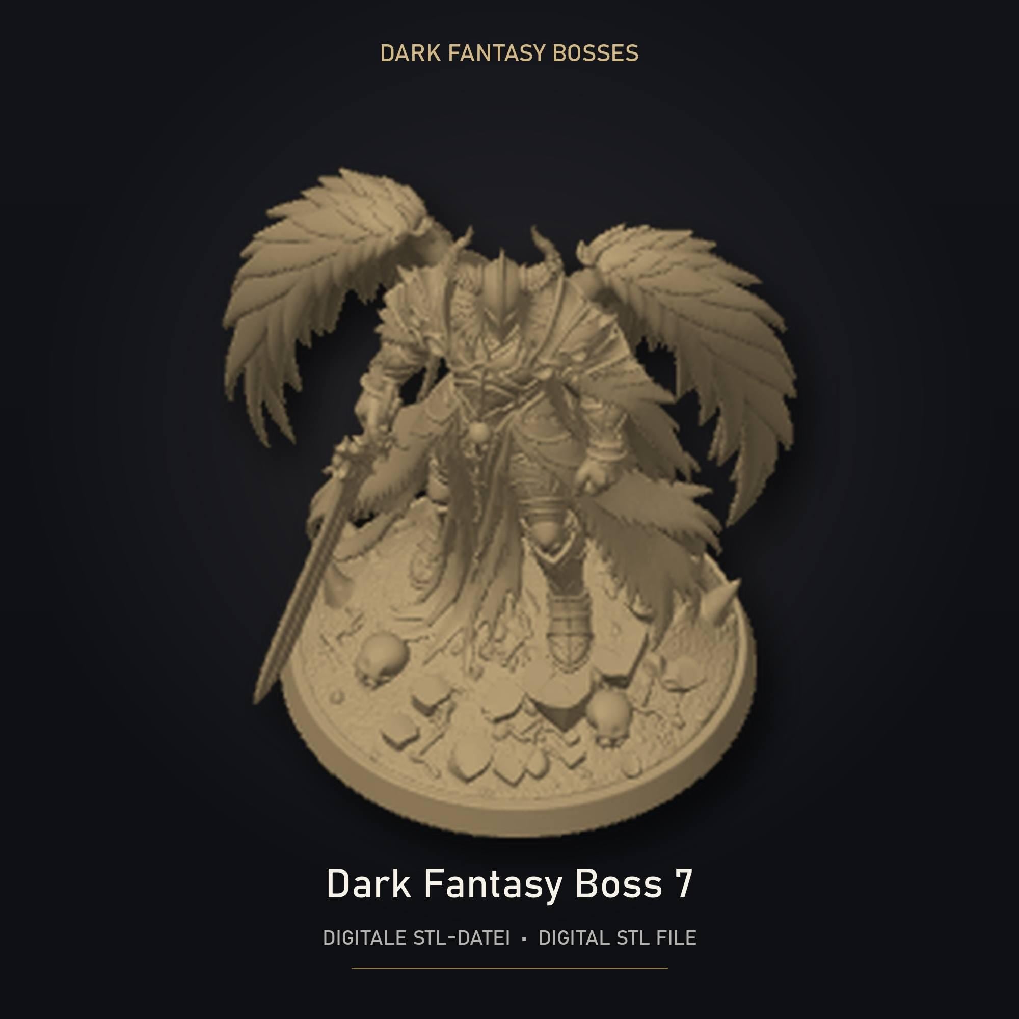 Dark Fantasy Boss 07 STL Datei | Private Lizenz für 3D Druck