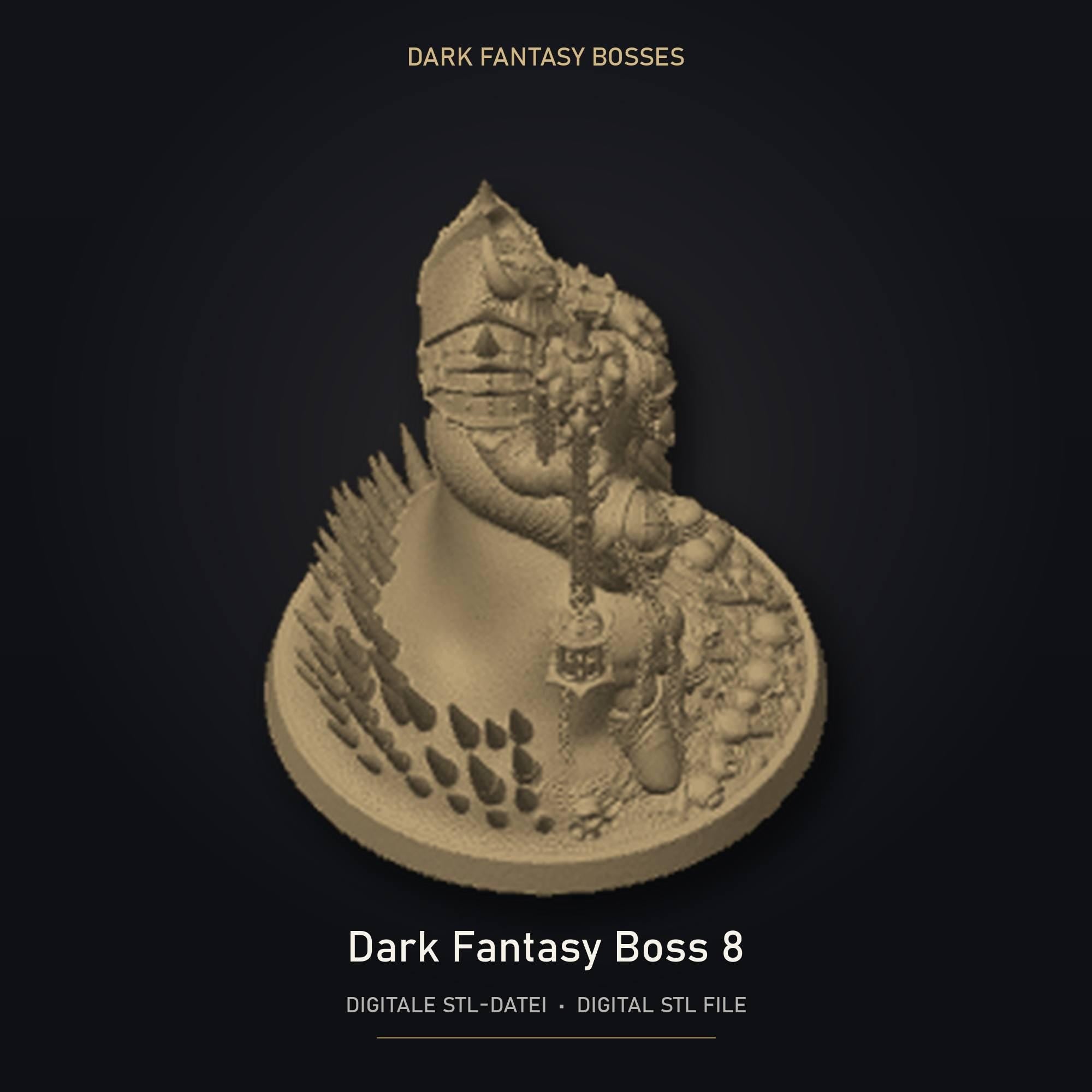 Dark Fantasy Boss 08 STL Datei | Private Lizenz für 3D Druck