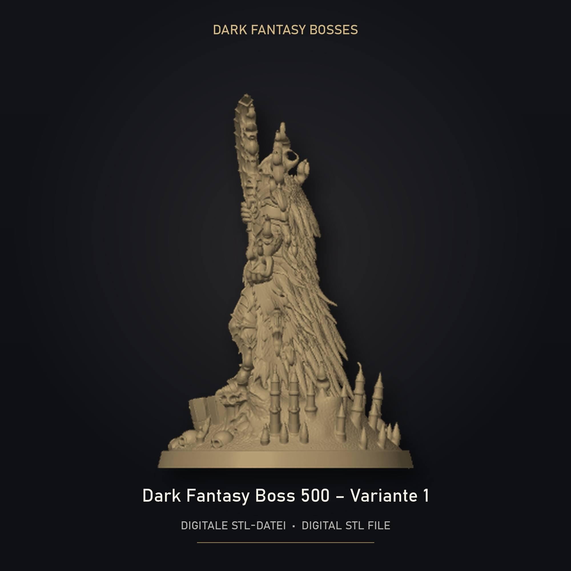 Dark Fantasy Boss 500 - Variante 1 STL Datei | Private Lizenz für 3D Druck