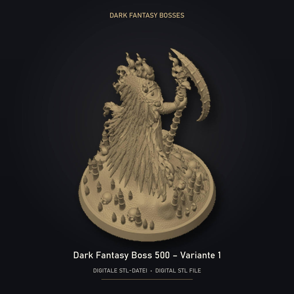 Dark Fantasy Boss 500 - Variante 1 STL Datei | Gewerbelizenz für 3D Druck