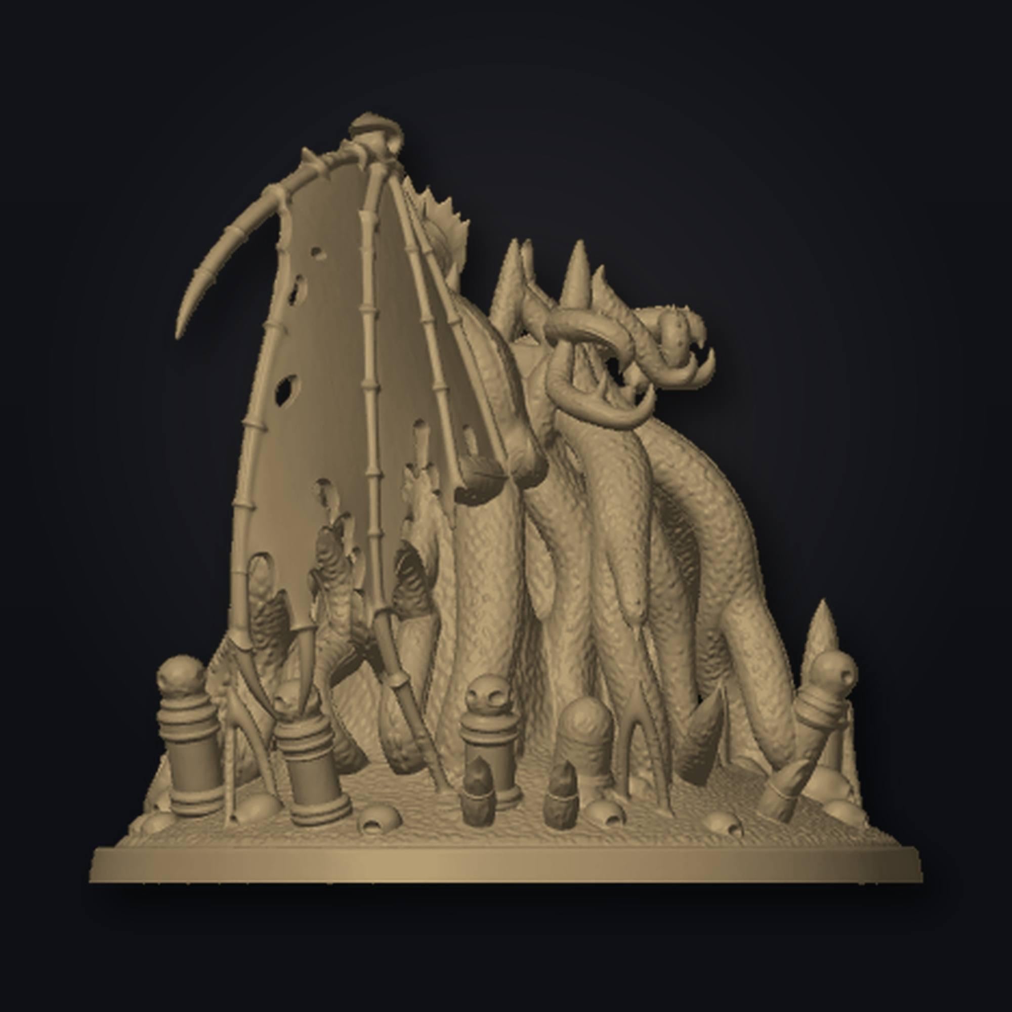 Dark Fantasy Boss 500 - Variante 2 STL Datei | Private Lizenz für 3D Druck