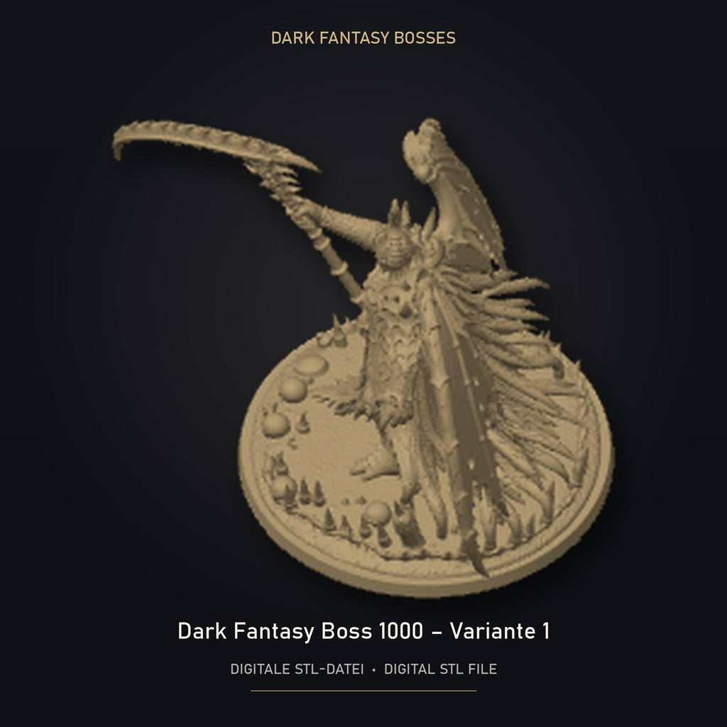 Dark Fantasy Boss 1000 - Variante 1 STL Datei | Gewerbelizenz für 3D Druck