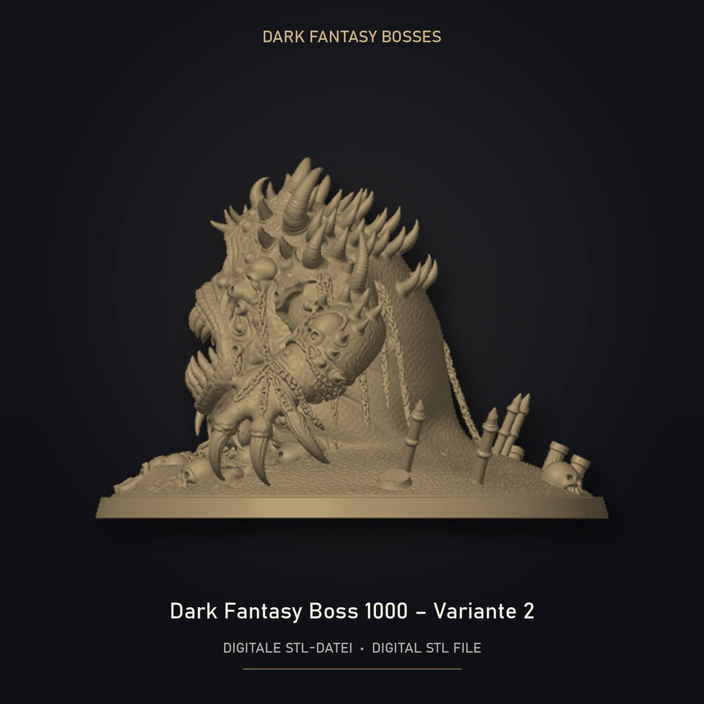 Dark Fantasy Boss 1000 - Variante 2 STL Datei | Gewerbelizenz für 3D Druck