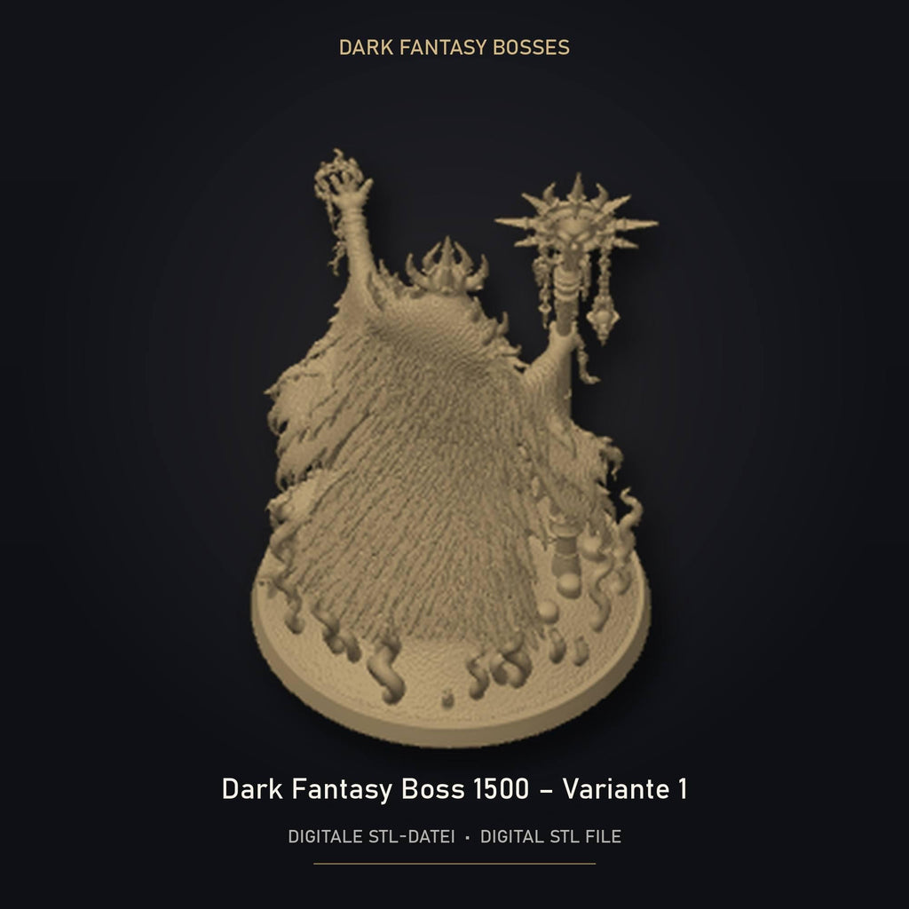 Dark Fantasy Boss 1500 - Variante 1 STL Datei | Private Lizenz für 3D Druck