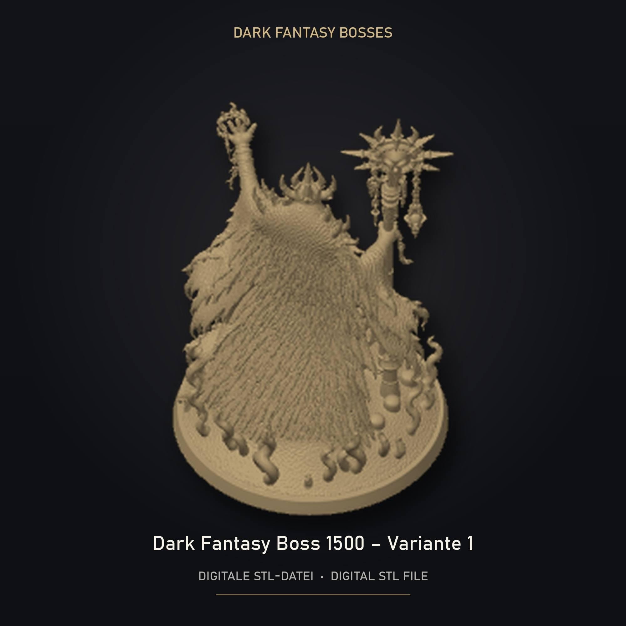 Dark Fantasy Boss 1500 - Variante 1 STL Datei | Private Lizenz für 3D Druck