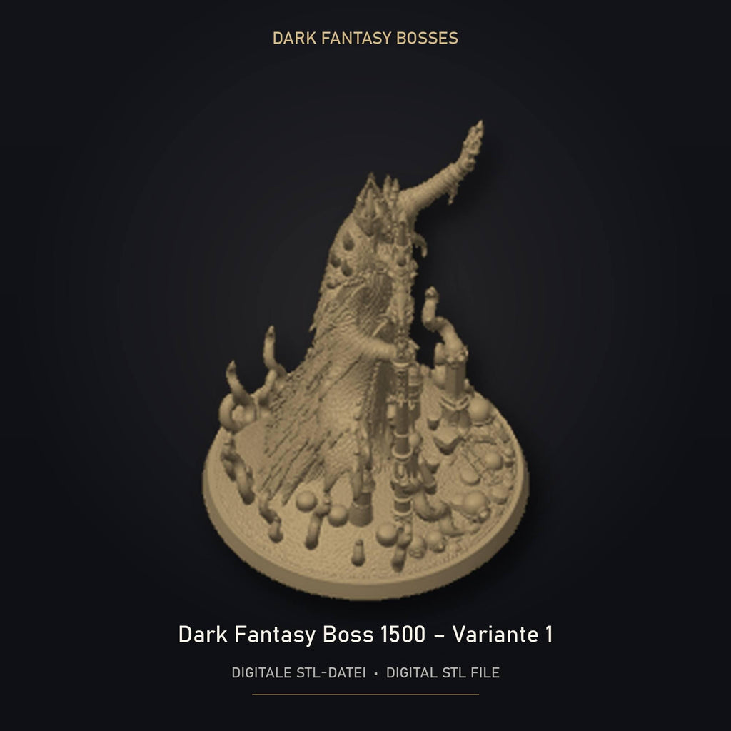 Dark Fantasy Boss 1500 - Variante 1 STL Datei | Private Lizenz für 3D Druck