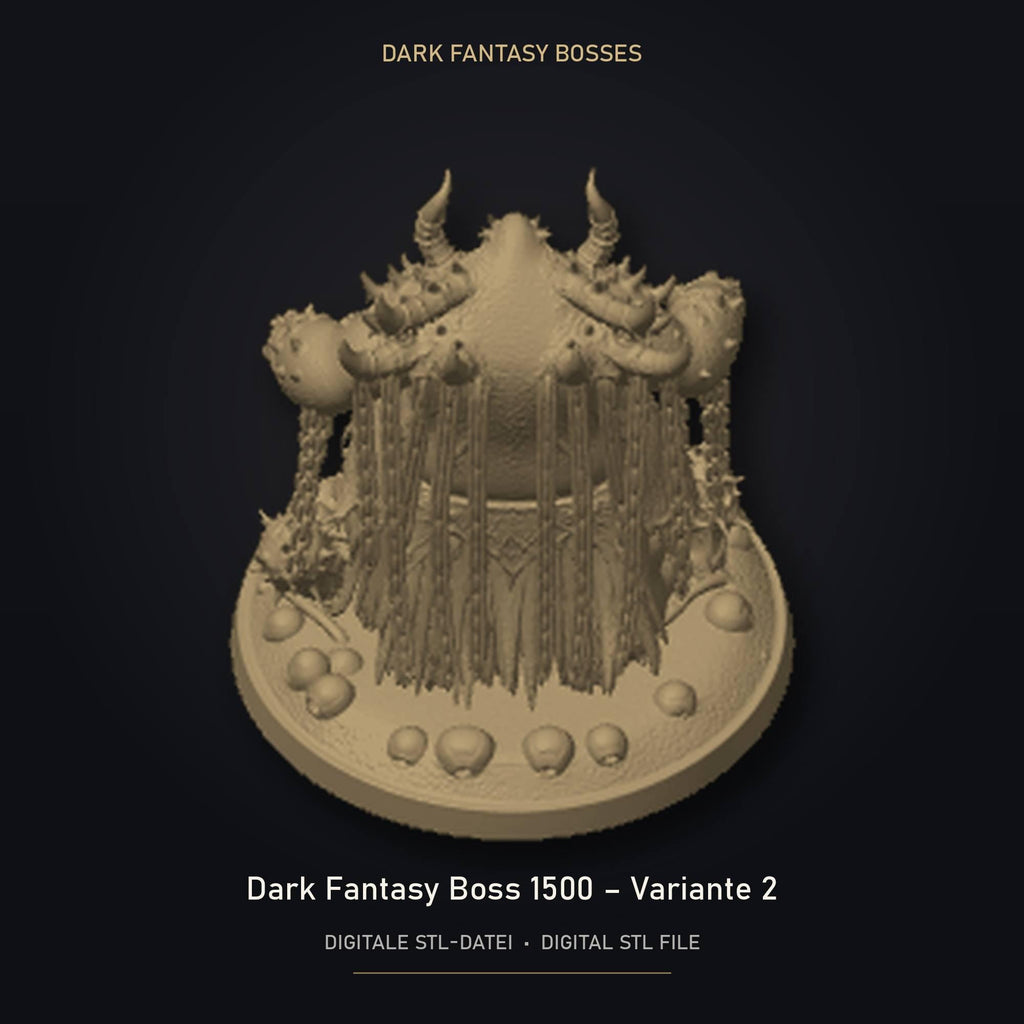 Dark Fantasy Boss 1500 - Variante 2 STL Datei | Private Lizenz für 3D Druck