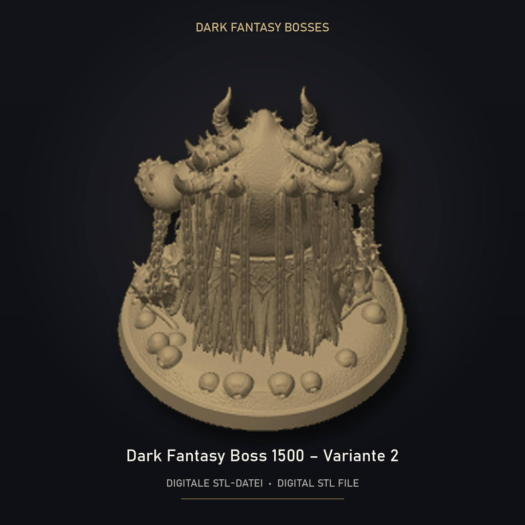 Dark Fantasy Boss 1500 - Variante 2 STL Datei | Gewerbelizenz für 3D Druck