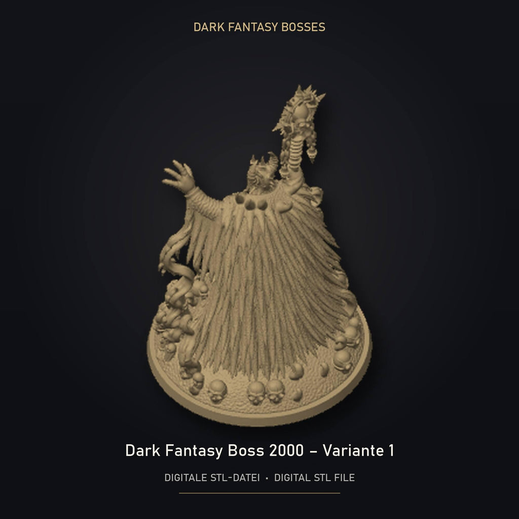 Dark Fantasy Boss 2000 - Variante 1 STL Datei | Gewerbelizenz für 3D Druck