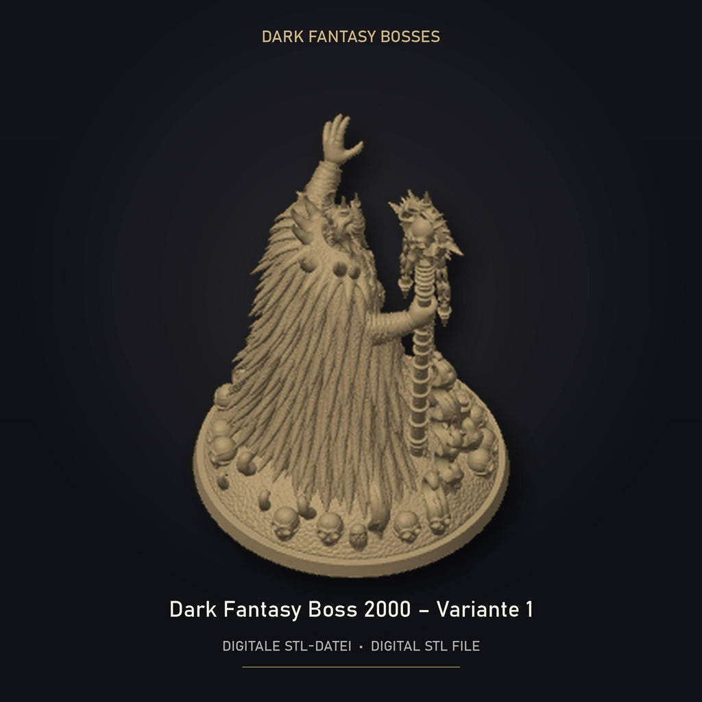 Dark Fantasy Boss 2000 - Variante 1 STL Datei | Gewerbelizenz für 3D Druck