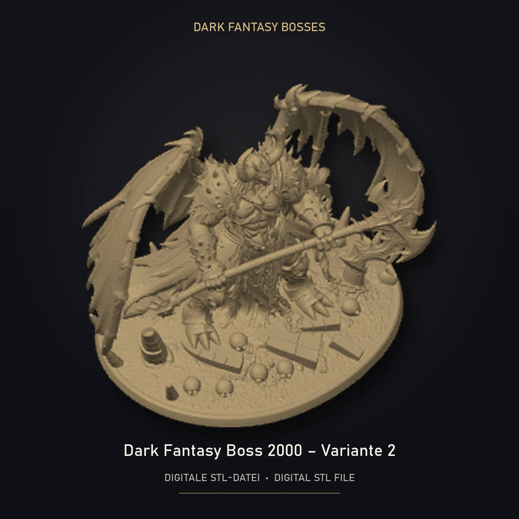 Dark Fantasy Boss 2000 - Variante 2 STL Datei | Private Lizenz für 3D Druck