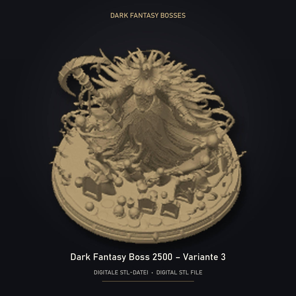 Dark Fantasy Boss 2500 - Variante 3 STL Datei | Private Lizenz für 3D Druck
