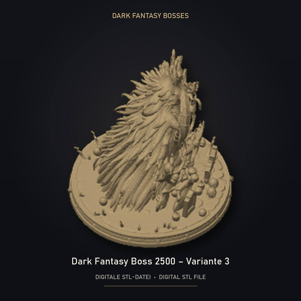 Dark Fantasy Boss 2500 - Variante 3 STL Datei | Gewerbelizenz für 3D Druck
