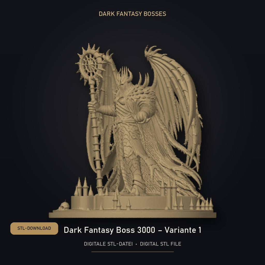Dark Fantasy Boss 3000 - Variante 1 STL Datei | Gewerbelizenz für 3D Druck